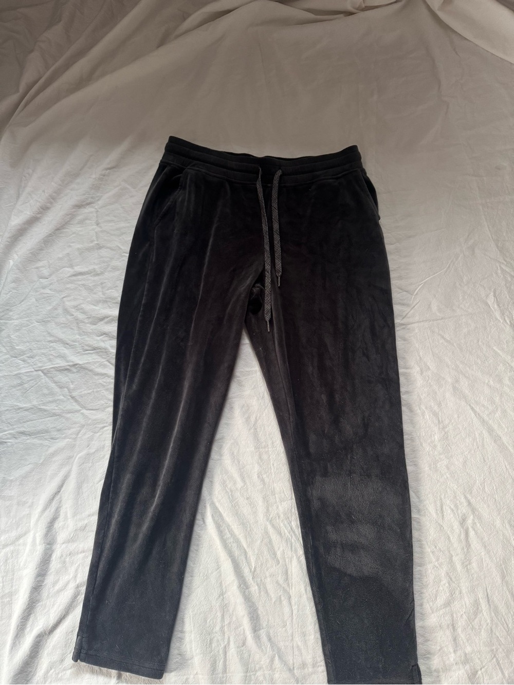 Velvet Black Soft UGG Sweat Pants Drawstring Women's